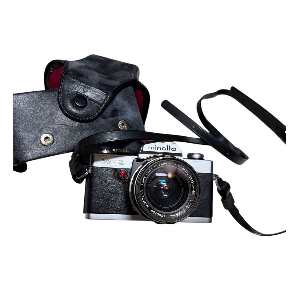 Minolta XG-9 35mm SLR Film Camera MC W.Rokkor-HG Lens